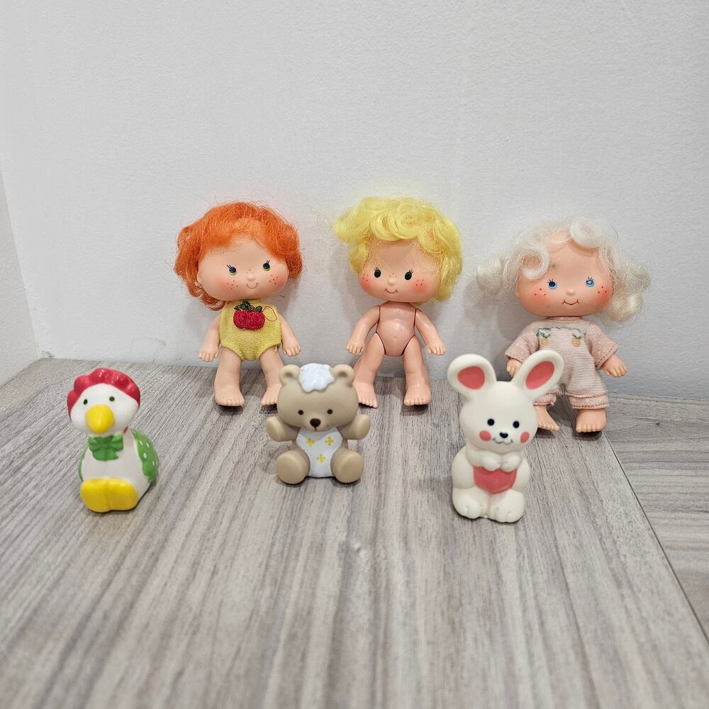 American Greetings 1979 Doll Apple Dumpling Butter Cookie Apricot WITH PETS
